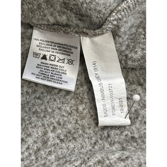 League Tulane University Gray 1/2 Zip Pullover Men's Large NCAA - Picture 6 of 9